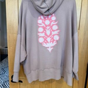 FP Movement by Free People light purplish Hoodie sweatwith Pink and White Design
